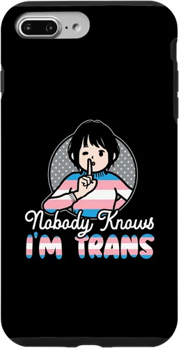 Vista 9 de iPhone 15 Nobody Knows I'm Trans Rainbow Pride LGBTQ Transgender Case
