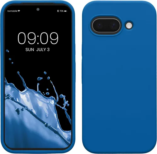 Vista 159 de kwmobile Funda Compatible con Google Pixel 6 Pro - Funda de Teléfono de Silicona TPU con Acabado Suave - Azul Caribe