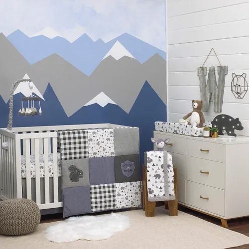 Vista 4 de NoJo - Arte de pared con cabeza de oso en forma de alambre de cobre metálico, arte de pared para guardería, decoración de habitación infantil, arte