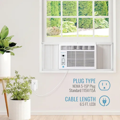 Vista 9 de Energy Star 6,000 BTU - Aire acondicionado para ventana con mando a distancia LCD Follow Me 115 V, deshumidificador, control remoto inteligente