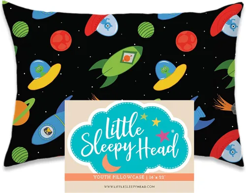 Vista 39 de Funda de almohada para jóvenes Little Sleepy Head - 100% funda de almohada de algodón y hipoalergénica - Funda de almohada envolvente de ajuste