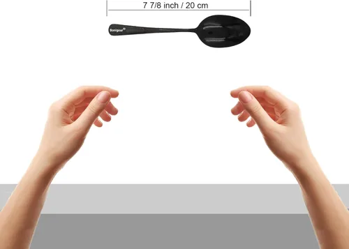 Vista 2 de 7 7/8" cuenco sólido, cuchara de galjanoplastia culinaria de acero inoxidable 18-8