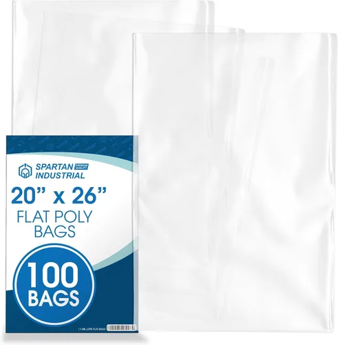 Vista 10 de Bolsas de polietileno transparentes planas de extremo abierto de 10 x 13 pulgadas (100 unidades) – Bolsas de plástico transparente de 1.1 mil