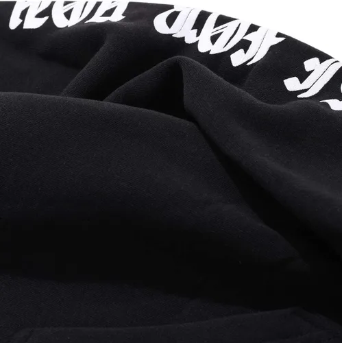 Vista 5 de ZAFUL Sudadera con capucha para hombre, con estampado de letras rosas, con cordón, unisex, de vellón, con estampado de letras