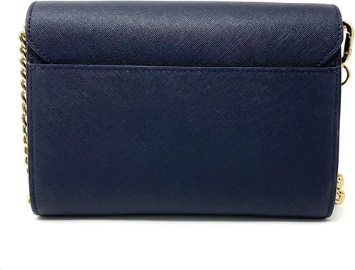 Vista 5 de Tory Burch Emerson 82328 - Bolso cruzado con cadena de botones a presión para mujer Tory Navy Blue S