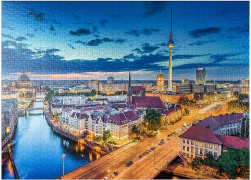 Vista 9 de MyPuzzle Skyline Berlin - Rompecabezas prémium de 100 piezas, fabricado en Estados Unidos