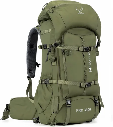 Vista 10 de MOXULE Mochila Pro 2400 Camo Frame - Paquete de transportador de carne con cubierta para lluvia Camuflaje 40L