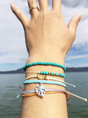 Vista 7 de Pulseras de tobillo para niñas, impermeables, bohemias, para mujer, regalo de joyería de Navidad