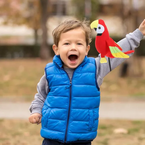 Vista 6 de Toddmomy Accesorio de hombro de loro pirata, loro pirata de peluche de Halloween en el hombro para niños y adultos, accesorios de disfraces