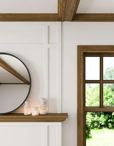Vista 2 de ORNAMENTAL Mantel Chelsea Oak de 5 pies