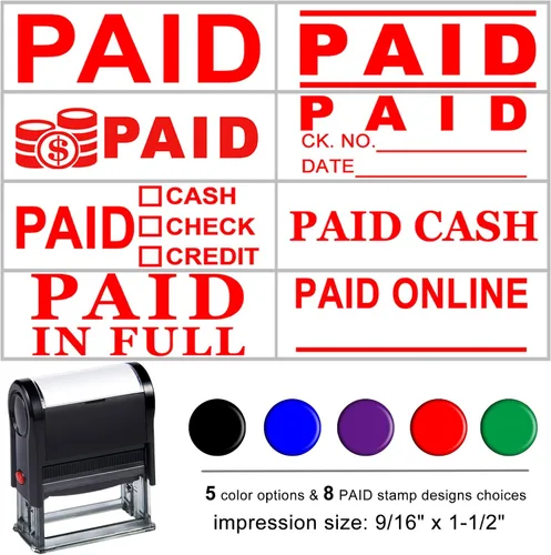 Vista 11 de Sello de copia personalizado: autoentintado, hasta 5 colores, 8 diseños Copiar sello