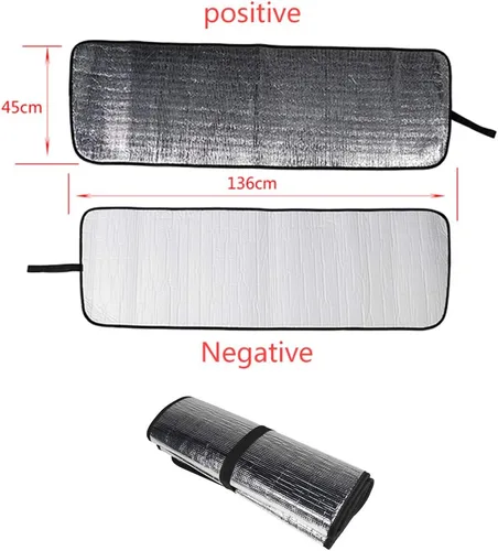 Vista 2 de Parasol para parabrisas protector térmico para Jeep Wrangler Rubicon Sahara 2018-2024 JL JLU 2/4 puertas y Gladiator JT (plateado)