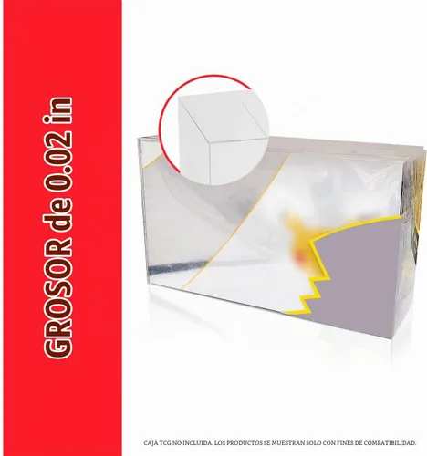 Vista 6 de EVORETRO UPC Box - Estuche para celebraciones de Pokémon Ultra-Premium Collection – 0.018 in de grosor transparente, protector apilable de plástico