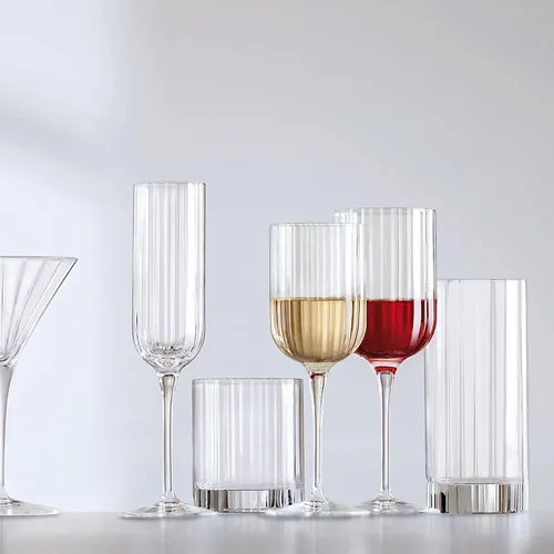 Vista 7 de Luigi Bormioli 11284/01 Bach - Juego de 4 copas de vino tinto transparentes de 13.5 oz