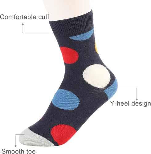 Vista 6 de SUNBVE Kids Boys Soft Fashion Cotton Dress Socks Gift