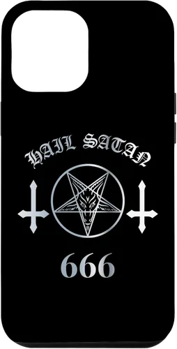 Vista 25 de iPhone 16 Upside Down Cross Satanic Pentagram Hail Satan 666 Case