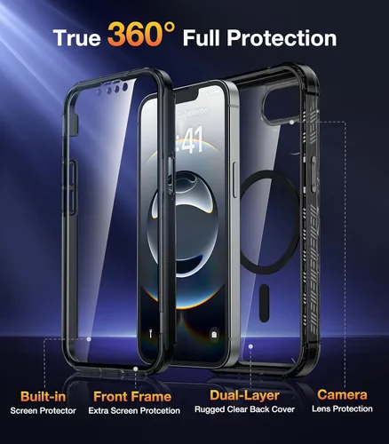 Vista 496 de DIACLARA - Funda transparente compatible con iPhone XR 6.1 pulgadas 2018