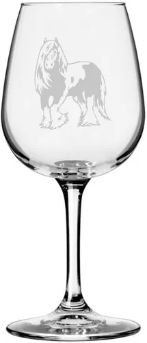 Vista 18 de Abaco Barb Body Horse - Copa de vino grabada multiusos (12.75 onzas) Unique Gifts for Horse Lovers, Personalized Wine Glasses, All-Purpose