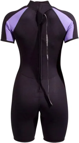 Vista 4 de NeoSport - Traje de neopreno para mujer, 0.118 in, color negro/lavanda-8