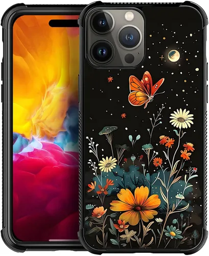 Vista 9 de ZHEGAILIAN Funda compatible con iPhone 15, fundas de caballo de baile de cristal de colores, parte trasera de vidrio templado+funda protectora