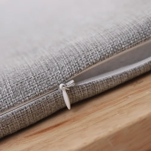 Vista 5 de Cojín de asiento con infusión de gel para efecto refrescante, cómoda silla de lino y algodón, alivia el dolor, diseño de correa de presión, espuma