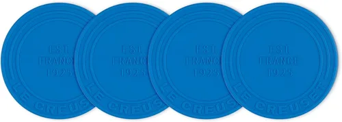 Vista 7 de Le Creuset Posavasos de silicona (est. 1925), juego de 4, Cerise