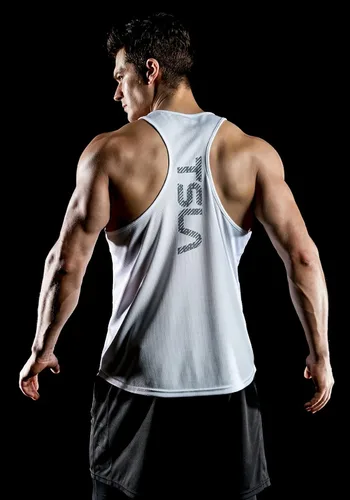 Vista 7 de TSLA - Camisetas deportivas sin mangas para hombre, Dry Fit, con espalda en Y, para entrenamiento, gimnasio o fisicoculturismo, paquete de 3