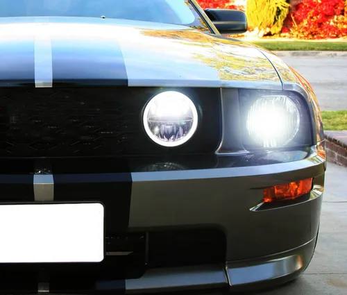 Vista 6 de iJDMTOY Reemplazo de lámpara antiniebla de conducción de alta potencia de 30 W, estilo de carreras de rally de carreras, con anillo de halo LED
