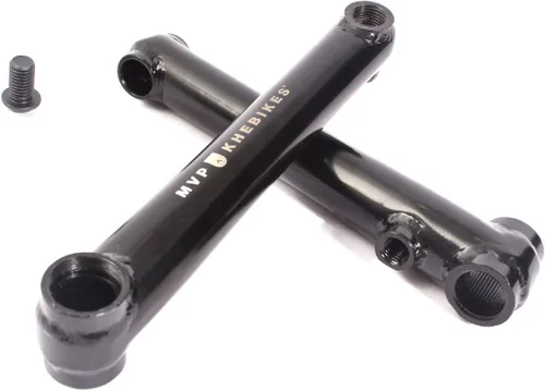 Vista 4 de KHEbikes KHE MVP BMX Brazos de manivela 48T 4130 CrMo para eje de 0.748 in 6.496 in Par Negro solo 1.27lbs
