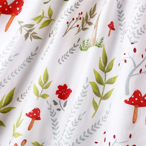 Vista 5 de PATPAT Vestido floral de princesa para niña, manga corta abombada, acampanado, elegante, vestido fruncido para niña de 3 a 24 meses