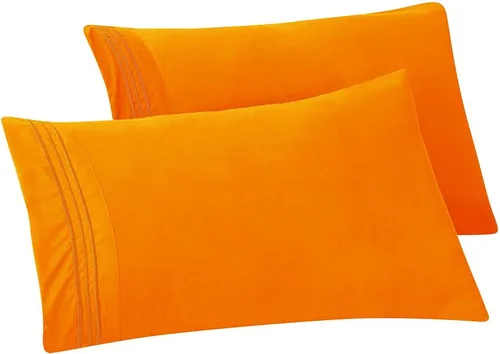 Vista 17 de Elegant Comfort Fundas de almohada sólidas de microfibra de alta calidad hotelera, tejido suave, resistente a las arrugas y a las manchas, fácil