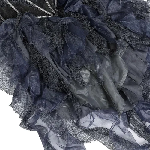 Vista 6 de WOSJKDJ Disfraz sexy de ángel para adultos, disfraz de Halloween para mujer, disfraz de cosplay con alas y halo de deseo, vestido de ángel caído