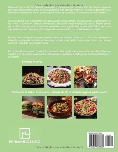 Vista 2 de Vegan Cocina Vegana para Niños (Spanish Edition)