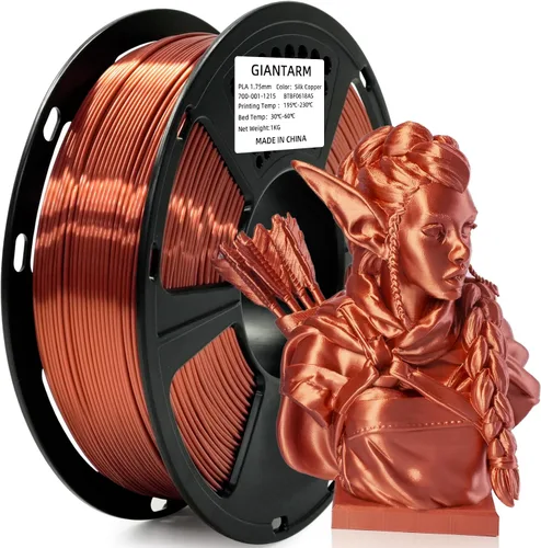 Vista 49 de GIANTARM Filamento de ácido poliláctico (PLA), filamento beige para impresora 3D, carrete de 2.2 libras, precisión de dimensión de 0.069 in +