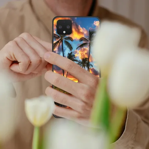 Vista 163 de Funda delgada para Google Pixel 4 XL, funda delgada de silicona de TPU suave a prueba de golpes para Google Pixel 4 XL, astronauta Galaxy