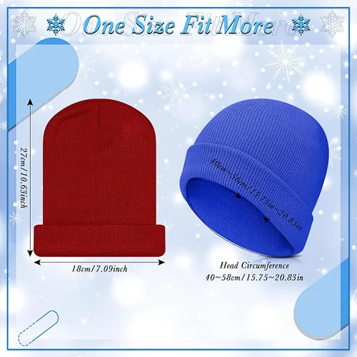 Vista 4 de Handepo 60 unidades de gorro y guantes de invierno para niños, sombreros de punto a granel, guantes cálidos unisex para clima frío, regalos