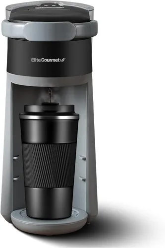 Vista 9 de Elite Gourmet HyperChiller EHC824 - Cafetera helada y caliente, color menta Adjustable flow/strength lever - includes 20oz tumbler, reusable