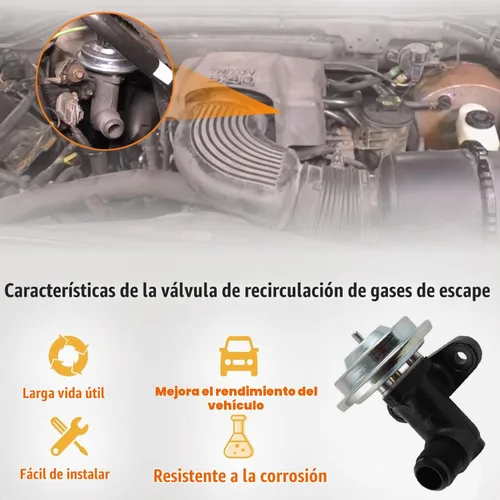 Vista 5 de Válvula EGR Válvulas de Recirculación de Gases de Escape Se ajusta para 1997-2009 F-ord E150 E250 E350, para 2000-2005 F-ord Excursion