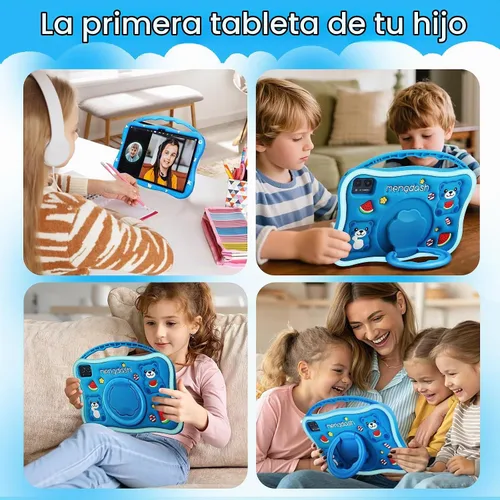 Vista 8 de MengDash Tableta para niños, tableta de 10.1 pulgadas para niños de 3 a 10, tableta educativa de aprendizaje para niños pequeños Android 14, 8 GB