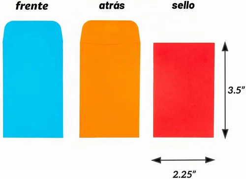 Vista 2 de ESSENTIAL Sobres para monedas #1 de 2.25 x 3.5 pulgadas con solapa engomada Varios