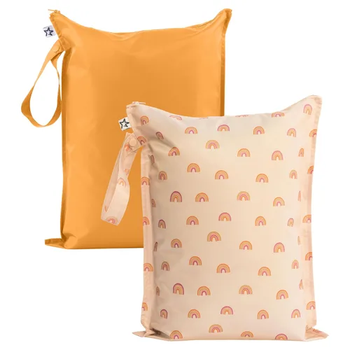 Vista 10 de Tiny Twinkle Bolsas húmedas a prueba de desorden 1 paquete de bolsas húmedas reutilizables impermeables para trajes de baño Ropa de bebé Bolsa