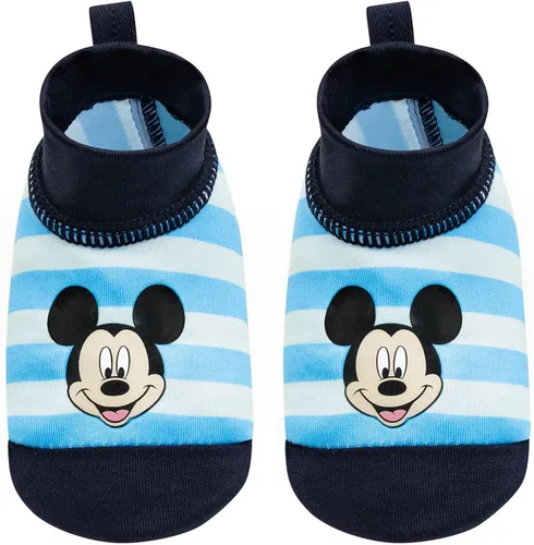Vista 3 de Disney Mickey Mouse Sunny Fun - Gorro de natación y botines de natación de 0 a 12 meses 5013 color azul Azul Patchwork 0-12 meses