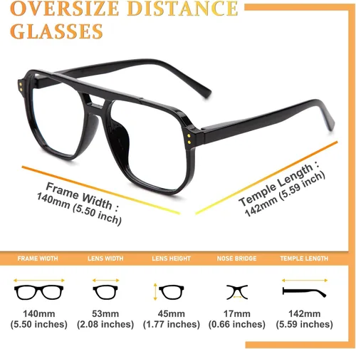 Vista 2 de JO Progressive Multifocus Reading Glasses Men Women - No Line Progressive Reader Half-Rim for Mid-Near