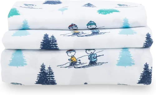 Vista 30 de Berkshire Peanuts® - Juego de sábanas tamaño individual, 3 piezas, diseño de personajes lindos Snoopy de microfibra suave, mini Snoopy y Woodstock