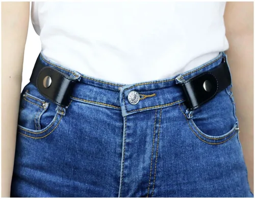 Vista 3 de Cinturón elástico sin hebilla para mujereshombres, cinturón elástico invisible para pantalones de mezclilla y vestidos