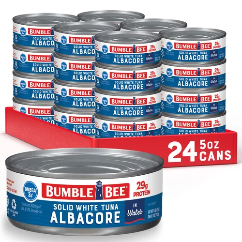 Vista 31 de Bumble Bee Atún blanco sólido en agua, paquete de 3, 9 onzas