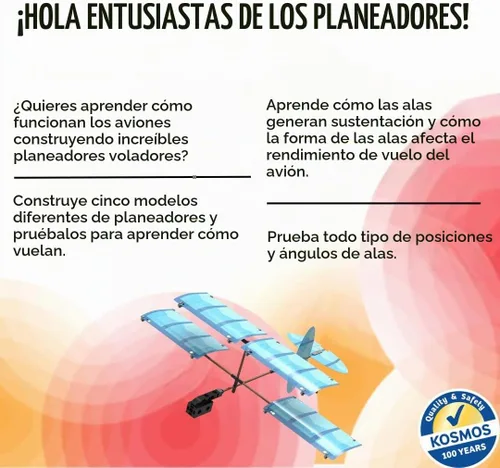 Vista 3 de Thames & Kosmos Kit de experimentos STEM de aviones ultraligeros Construye 5 planeadores Aprende cómo funcionan los aviones para mayores de 8