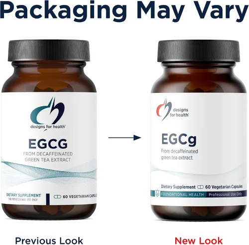 Vista 4 de Designs for Health EGCg - Extracto de té verde descafeinado (225 mg) + suplemento antioxidante de polifenoles, píldoras de té verde vegano sin OMG