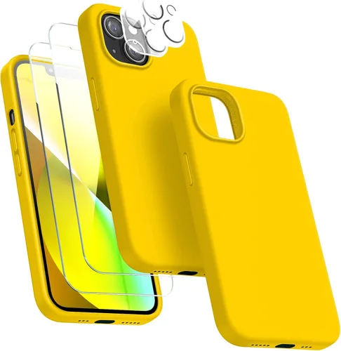 Vista 11 de Dssairo Funda 5 en 1 Diseñada para iPhone 13, con Paquete de 2 Protectores de Pantalla, Paquete de 2 Protectores de Lente de Cámara, Funda Verde