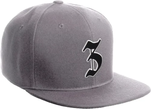 Vista 976 de Daxton Gorra clásica con visera de billete plano con letras del alfabeto inglés antiguo de la A a la Z